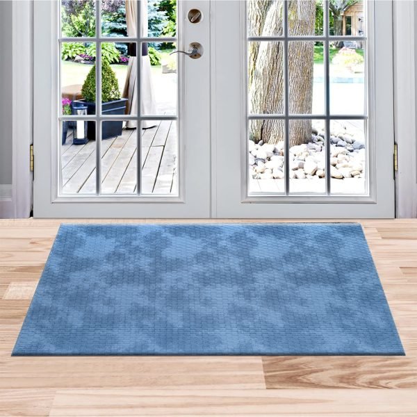 Blue-2.jpg Mosaic geometric rug in Blue