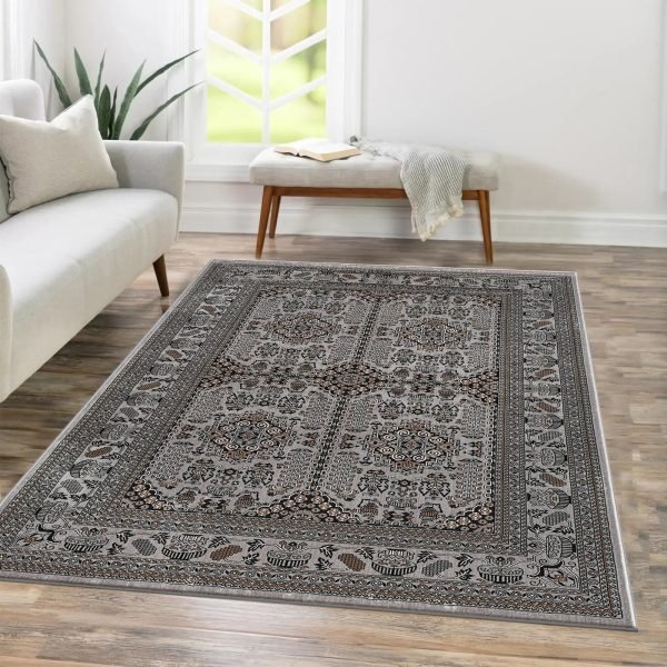 Grey-11.jpg Zinat traditional rug in Grey