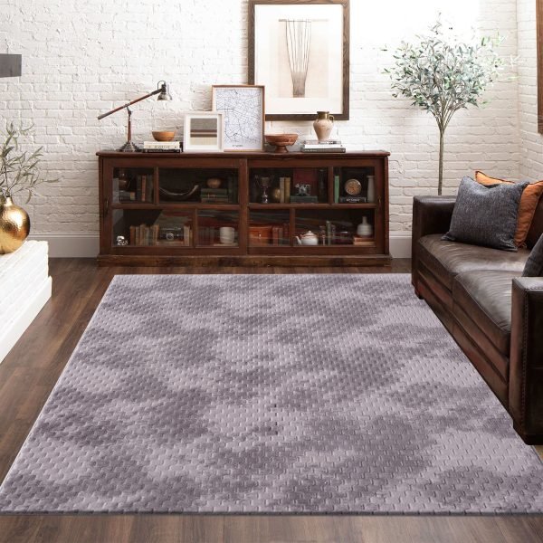Grey-6.jpg Mosaic geometric rug in Grey