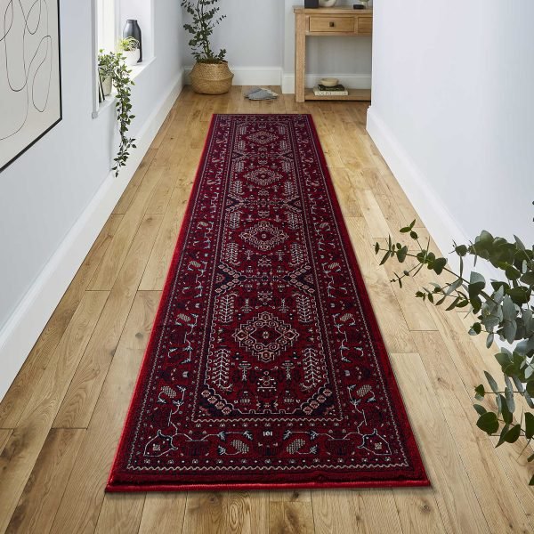 Zinat traditional rug in Red
