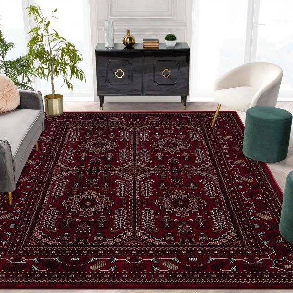 Zinat traditional rug in Red