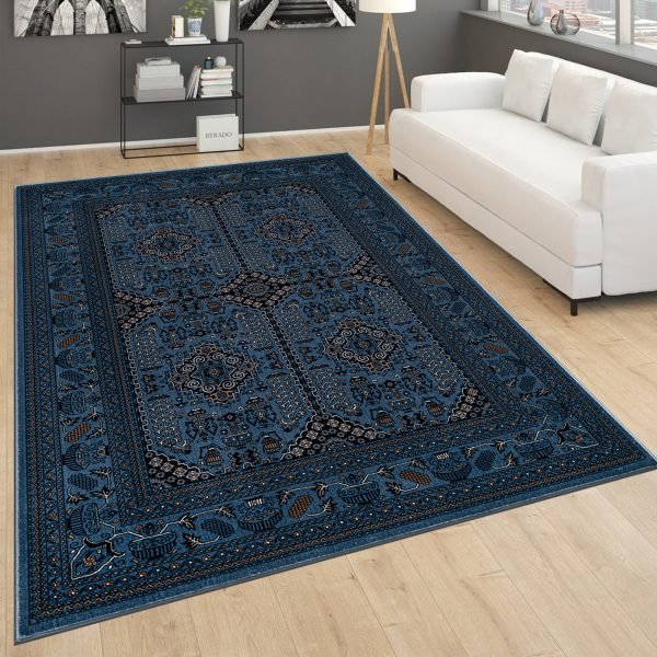 Turkuaz-5.jpg Zinat traditional rug in Turquoise