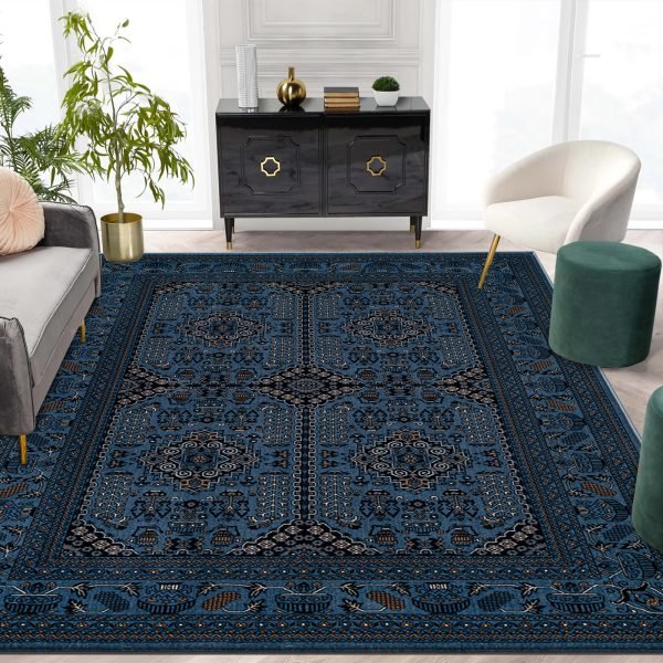 Turkuaz-7.jpg Zinat traditional rug in Turquoise