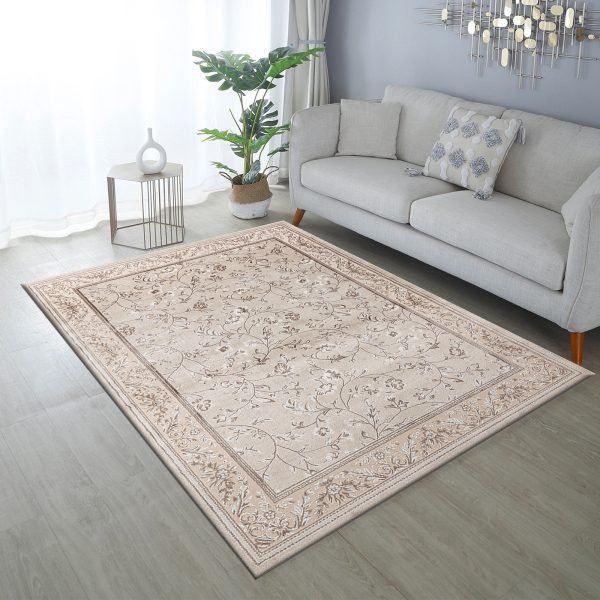 Beige-93.jpg Marco traditional floral rug in Beige