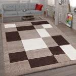 Havana geometric rug in Beige Brown