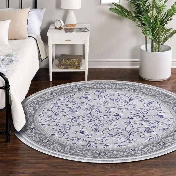 Marco traditional floral rug in Blue