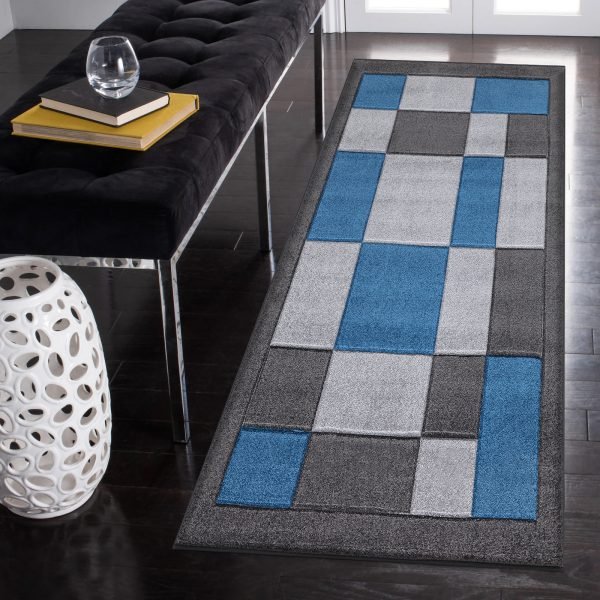 DarkGreyBlue-2.jpg Havana geometric rug in Dark Grey Blue