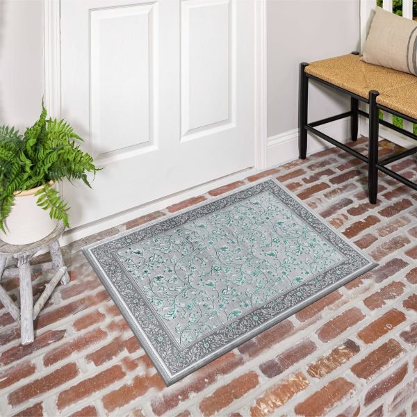 Emerald-58.jpg Marco traditional floral rug in Emerald