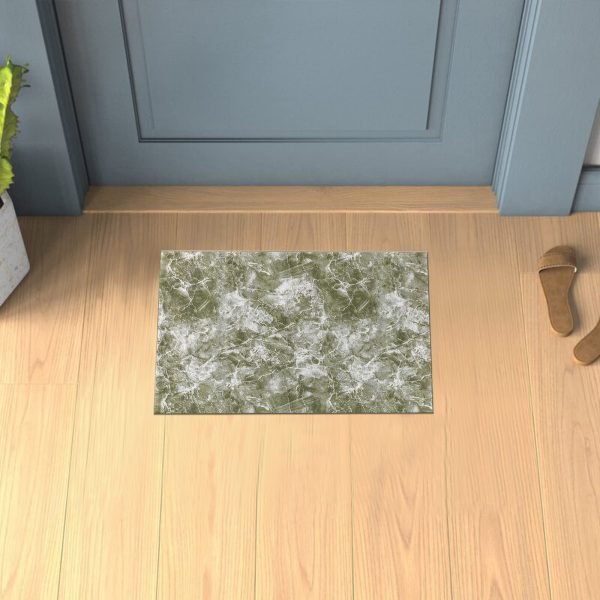 Green-1.jpg Marble effect rug in Green