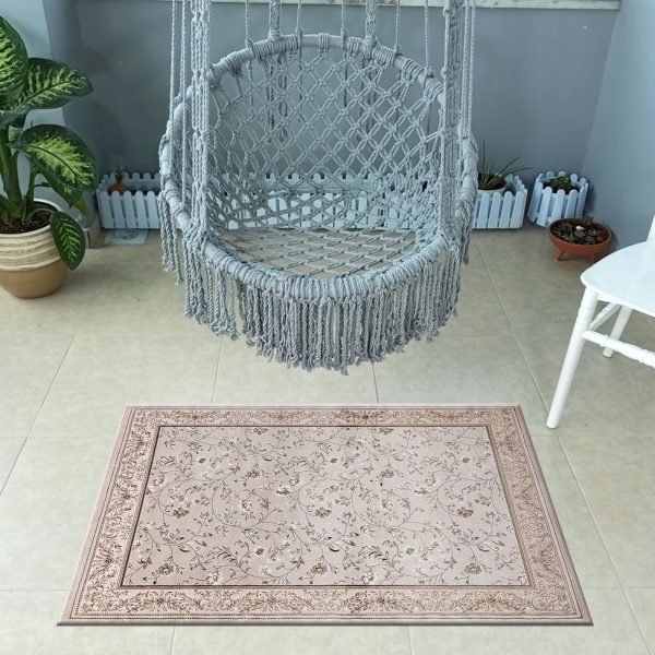 Ochre-51.jpg Marco traditional floral rug in Ochre