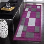 Havana geometric rug in Purple Grey