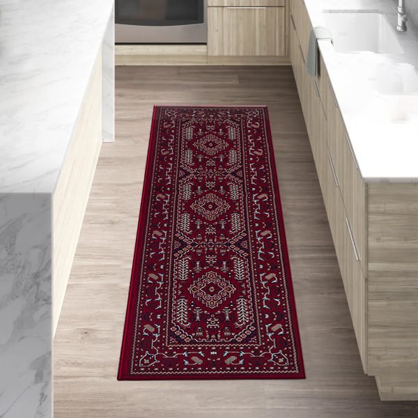 Zinat traditional rug in Red