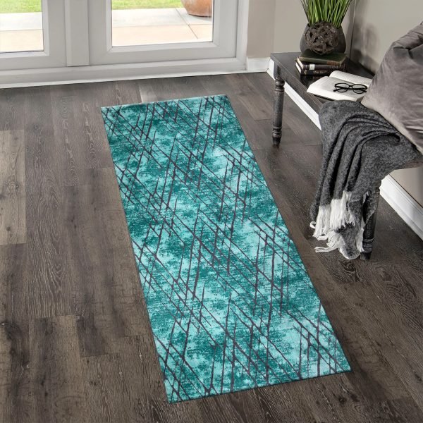 Turquoise-4.jpg Amor abstract rug in Turquoise