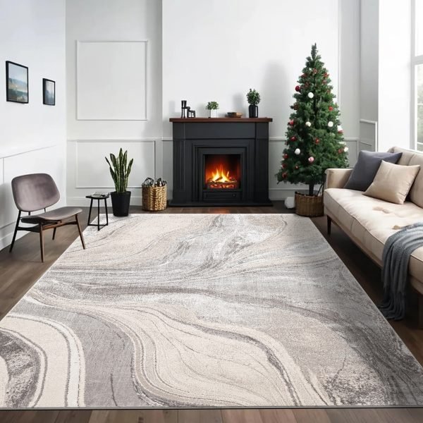 Gant abstract rug in Beige