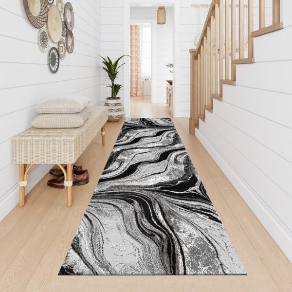 BlackGrey-3.jpg Gant abstract rug in Black Grey
