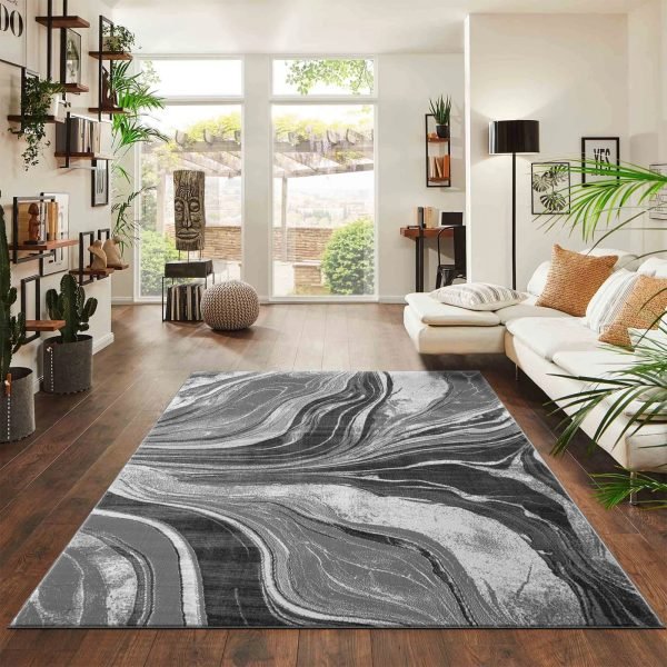 DarkGrey-5.jpg Gant abstract rug in Dark Grey