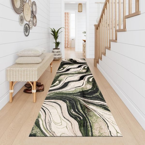 Gant abstract rug in Green