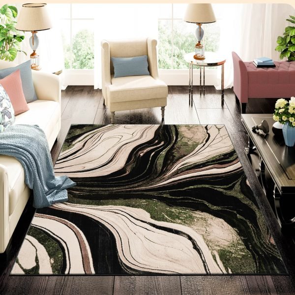 Green-14.jpg Gant abstract rug in Green