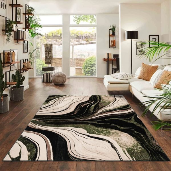 Green-15.jpg Gant abstract rug in Green