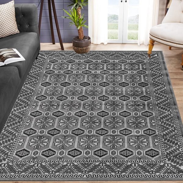 Arta vintage traditional rug in Grey