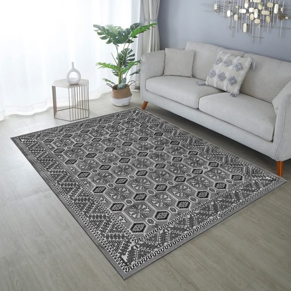 Arta vintage traditional rug in Grey