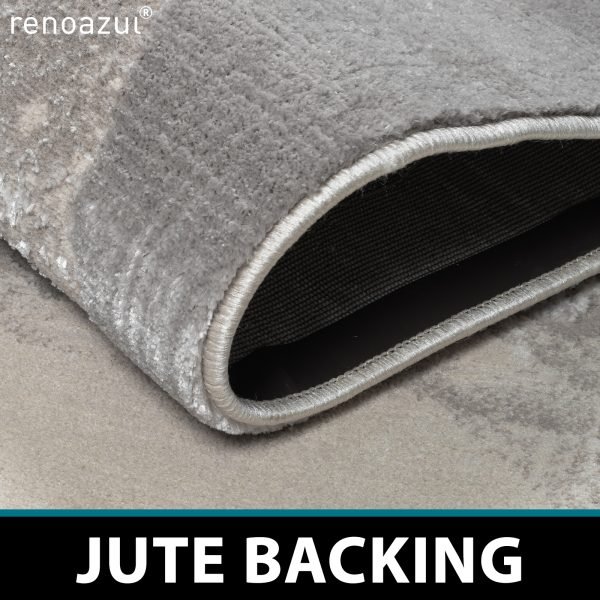 Iris abstract rug – low pile, jute backing with a non-slip strip – photo 2