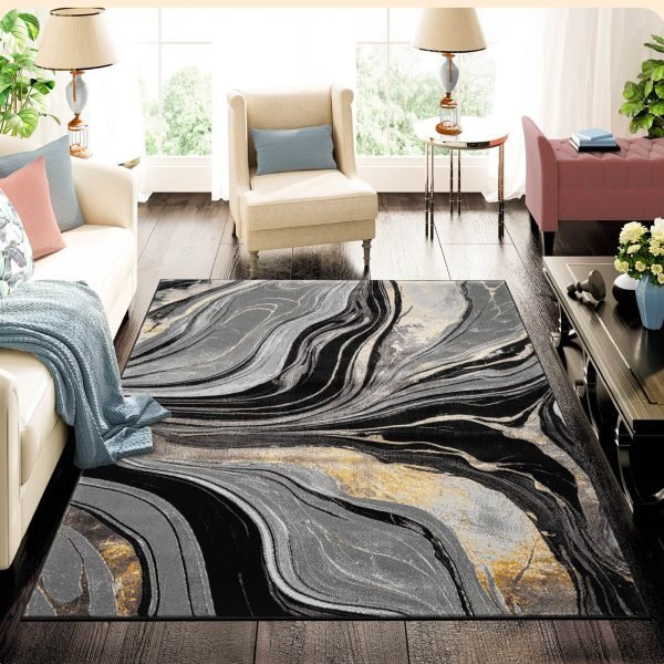 Ochra-4.jpg Gant abstract rug in Ochre