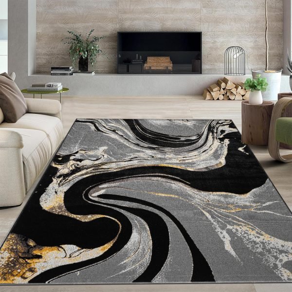Ochre-10.jpg Iris abstract rug in Ochre