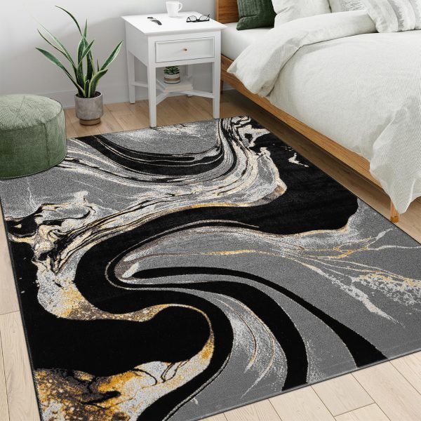 Ochre-9.jpg Iris abstract rug in Ochre