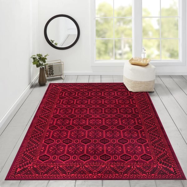 Red-4.jpg Arta vintage traditional rug in Red
