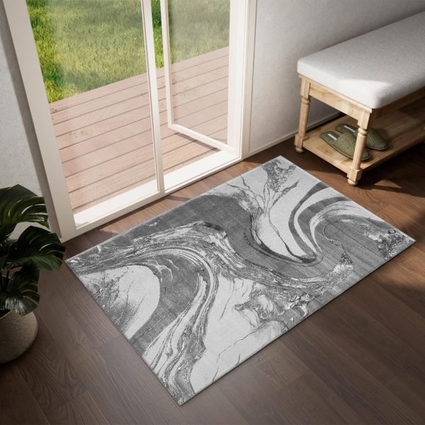 Silver-10.jpg Iris abstract rug in Silver