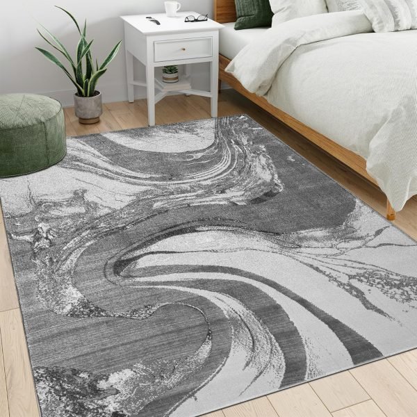 Silver-12.jpg Iris abstract rug in Silver