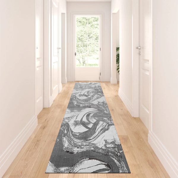 Silver-9.jpg Iris abstract rug in Silver