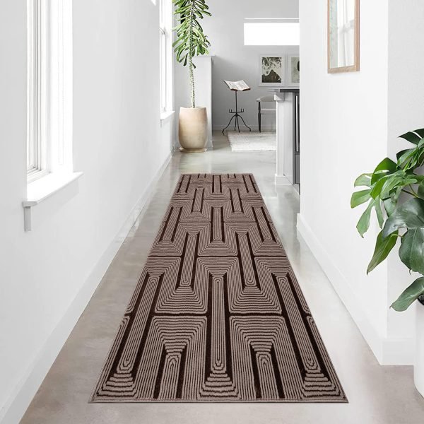 Coffee-2.jpg Luna geometric rug in Coffee