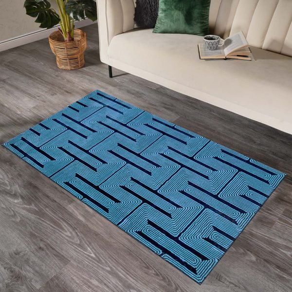 Navy-3.jpg Luna geometric rug in Navy