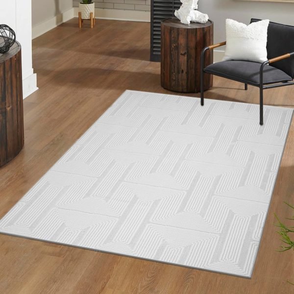 White-3.jpg Luna geometric rug in White