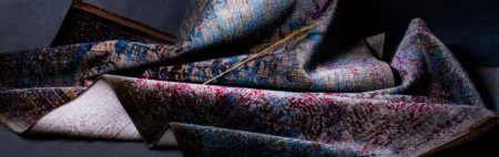 Renoazul rug styled in a living room