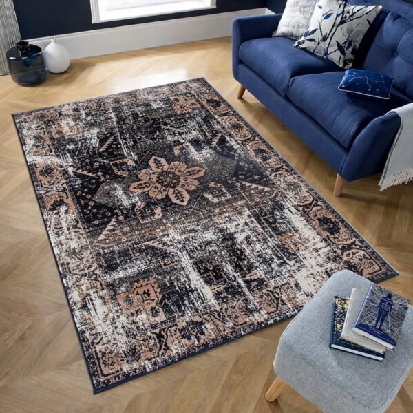 Wello traditional floral rug – medium pile, jute backing with a non-slip strip – photo 2