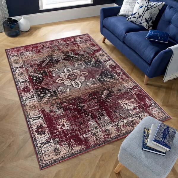 Wello traditional floral rug – medium pile, jute backing with a non-slip strip – photo 3